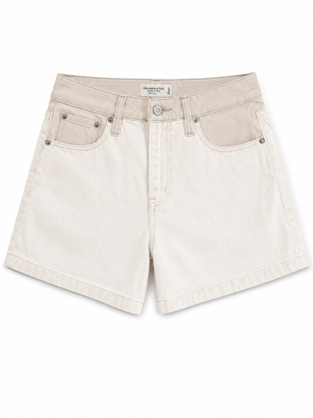 Abercrombie & Fitch Cream Jean Shorts